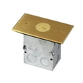 thumbnail image 2 of Enerlites 975547-C Floor Box 1 Gang Receptacle 20A Tamper / Weather Resistant Single Receptacle, UL Listed - Brass, 2 of 3