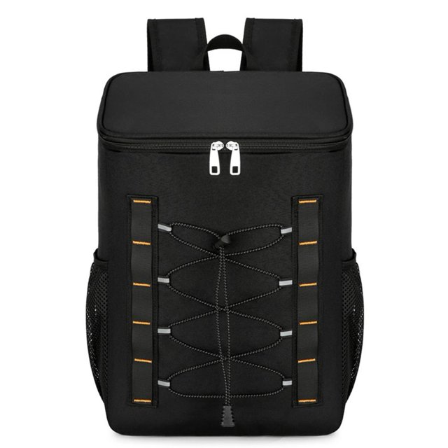Mochila Nevera Gran Capacidad para Picnics al Aire Libre Senderismo Pesca Negro