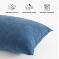 thumbnail image 6 of Ntbay 2 Pack Microfiber Ultra Soft Toddler Pillows, Machine Washable Travel Small Pillows with Excellent Resilience for Neck, Wrist, Lumbar and Knee Support, 13" x 18", Denim Blue, 6 of 6