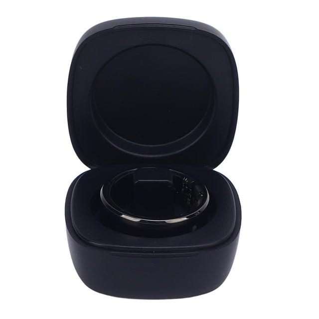 Smart Ring Health Tracker, Sleep Monitoring Black Wearable Smart Ring Multiple Sports Modes Stainless Steel Color Screen for Cycling for Men Type 8,Type 9,Type 10,Type 11,Type 12