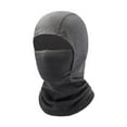 thumbnail image 1 of Pasamontañas de forro polar para niños, máscara facial completa, máscara de esquí, resistente al viento, cálida y cómoda. Gris oscuro, 1 of 9