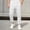 White, variant on Pretxorve Kids Girls Boys Pants Solid Fleece Thermal Elastic Waist Side Pockets Fall Winter Bottoms 5-14Y
