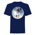 thumbnail image 1 of E.T. the Extra-Terrestrial - Camiseta Silueta de Luna para Adultos Unisex (Azul), 1 of 2