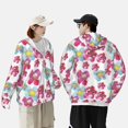 thumbnail image 4 of Lsque Watercolor Flowers UPF 50+ Lightweight Sun Protection Men's Women's Long Sleeve Shirt, Hoodie Performance -3X-Large, 4 of 9