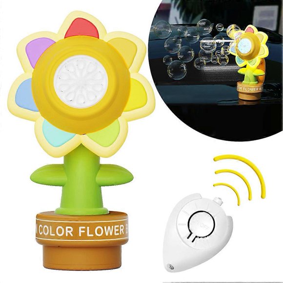 Dancing Sunflower Bubble Machine Fun Swing Dance Bubble Maker Machine for Kids