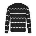 thumbnail image 3 of Zylanna Men's T-Shirts Tee, Crew Neck Stretchy Striped Long Sleeve Casual Tops for Man Black, 3 of 4