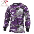 thumbnail image 2 of Rothco Long Sleeve Colored Camo T-Shirt - Ultra Violet, 2 of 2