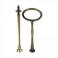 thumbnail image 1 of Luzkey 4xCake Plate Stand Handle 2 Tiers Cake Cupcake Tray Stand Handle for Daily Use Bronze, 1 of 8