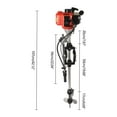 thumbnail image 6 of 52CC 2 Stroke Outboard Motor Boat Engine, 2.3HP Fishing Boat Engine Pull Starter w/Air Cooling System for Inflatable Boat, Fishing Boats,Yachts,19.68Inch Shaft Length, 6 of 19