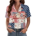thumbnail image 6 of 250th Anniversary USA Shirt Casual 250 Years Of Freedom T Shirt Button Down Short Sleeve Shirts Patriotic Shirts Tops, 6 of 7