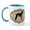White/Blue Inside, variant on CafePress - Borzoi Dog Breed Mug - 11 oz Ceramic Mug - Novelty Coffee Tea Cup