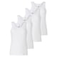 thumbnail image 1 of SCHIESSER Tops para mujer, pack de 4 - 4Pack Tops de tirantes, camiseta interior, algodón elástico, liso Blanco M (Medium), 1 of 4