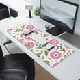 thumbnail image 2 of Long Mouse Pads for Desk,Pioneer Flower Floral Print Pattern Desk Mats on Top Of Desks, Desk Mouse Pad Extra Large with 3mm Non-Slip Base and Stitched Edge for Gaming,Office,Work,Home 31.5"x11.8", 2 of 6