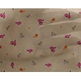 thumbnail image 4 of oneOone Georgette Viscose Fabric Leaves & Flower Floral Print Fabric by Yard 42 Inch Wide, 4 of 4