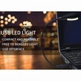 thumbnail image 2 of Hanerdun 2PCS USB LED Light Portable Laptop Computer Light Desk Table Flexible Reading Lamp Black+White, 2 of 9