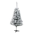 thumbnail image 2 of Dpityserensio Snow Flocked Christmas Tree Hinged Artificial Pines Tree,Metal Stand And 200-Lush Branch Tips Easy To Instal, 2 of 2