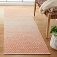 thumbnail image 2 of SAFAVIEH Montauk Vaughn Geometric Cotton Runner Rug, Orange/Ivory, 2'3" x 11', 2 of 8