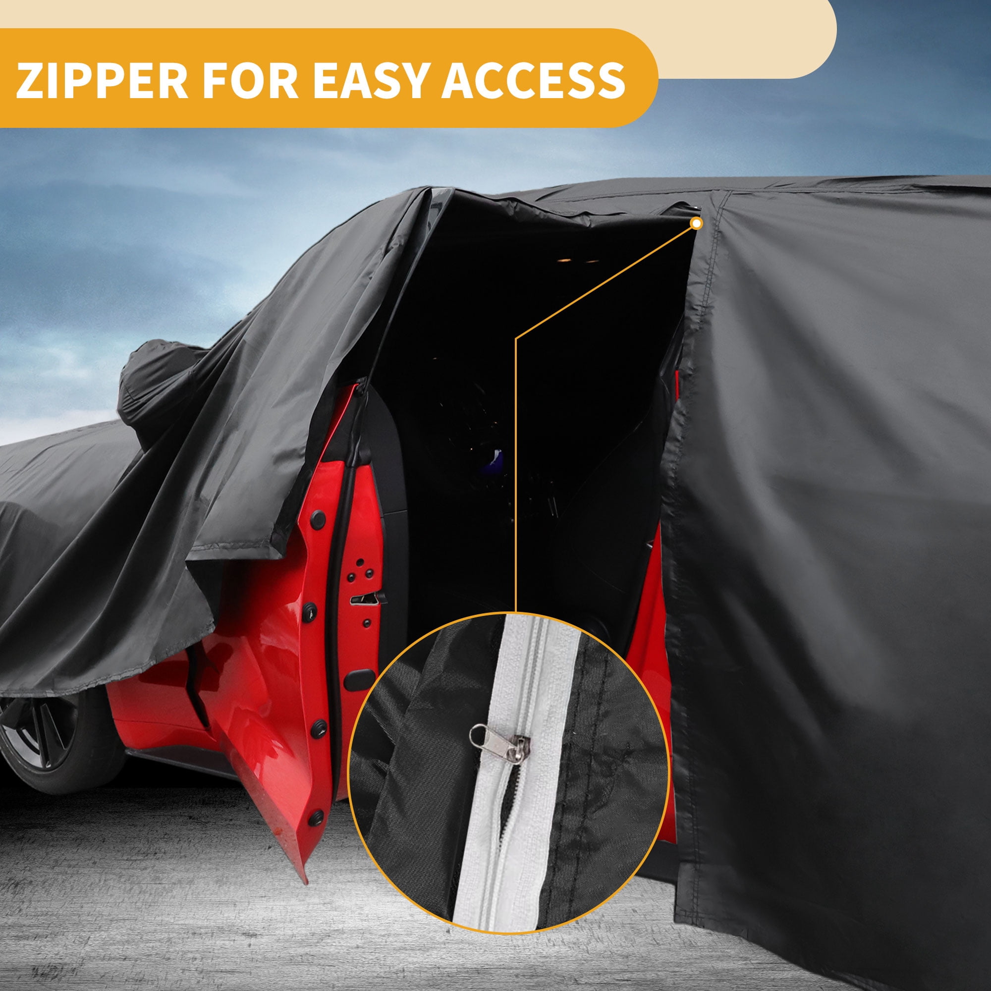 Unique Bargains Durable Waterproof Car Cover Black ["for Dodge for Ram"]