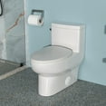 thumbnail image 3 of Ceramic One Piece Toilet,Single Flush with Soft Clsoing Seat, 3 of 8