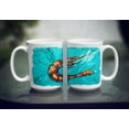 thumbnail image 3 of Carolines Treasures MW1100CM15 Shrimp Teal Shrimp Coffee Mug 15 oz 15 ounce multicolor, 3 of 5