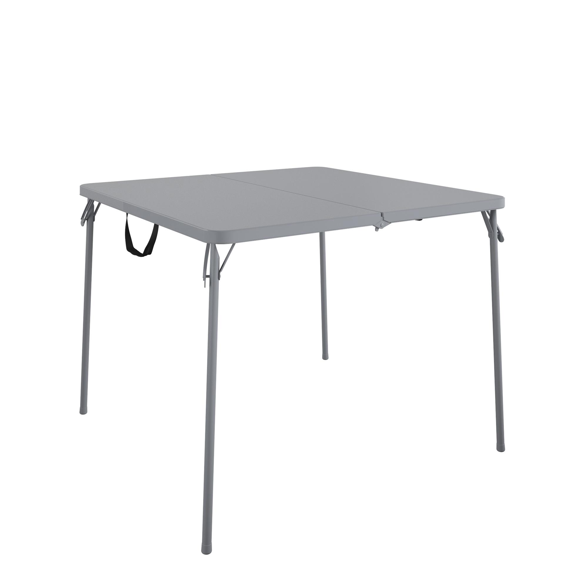 COSCO XL 38.5 in. Fold-in-Half Card Table, Gray photo 1