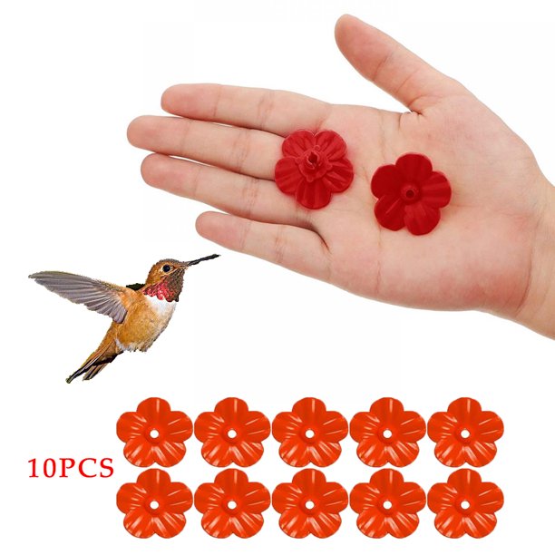 10pcs Hummingbird Feeders Replacement Flowers Feeding Ports Replacement Bird Feeder Replacement Parts For Hummingbird Feeder Hanging Feeder Walmart Com Walmart Com