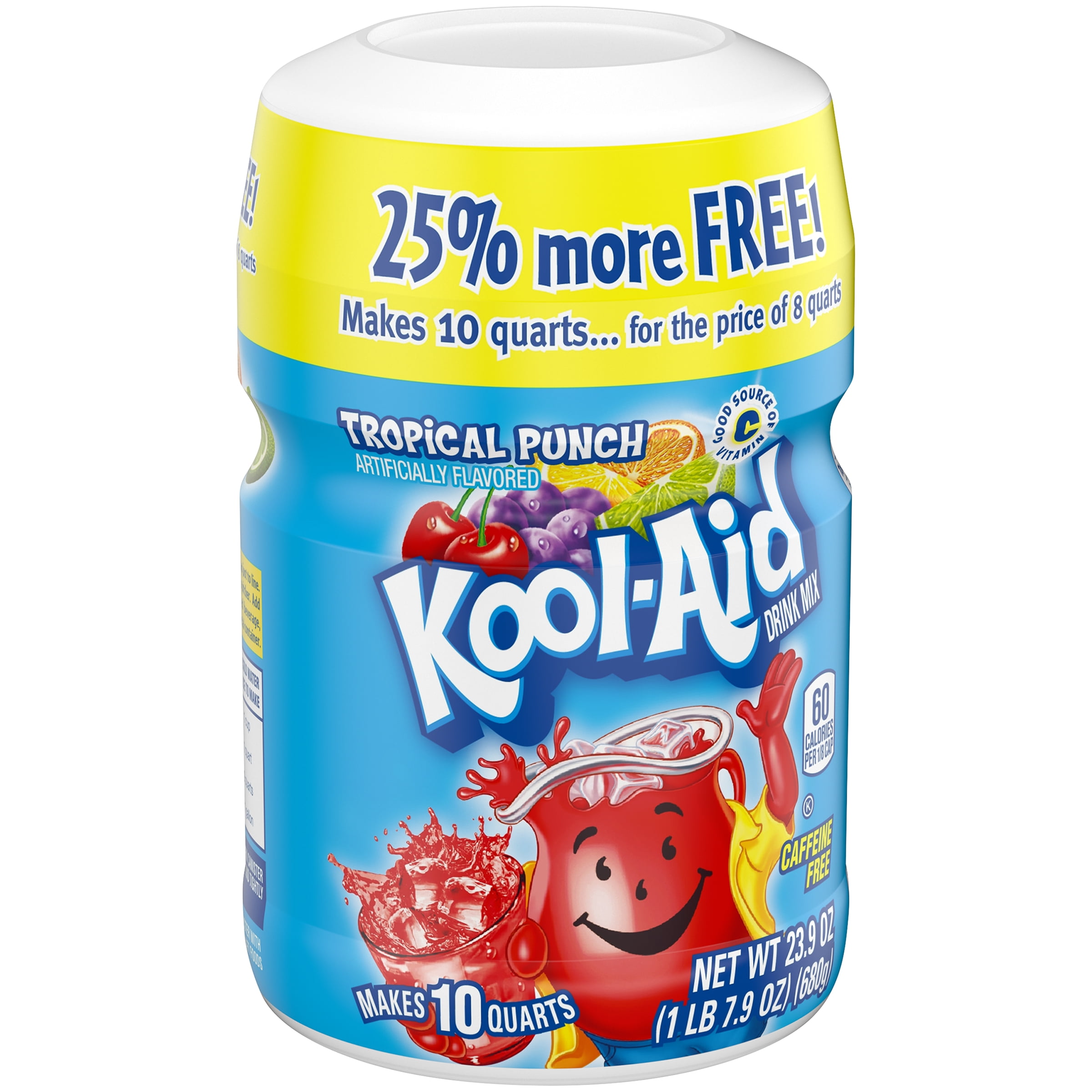 KoolAid Sugar Sweetened CaffeineFree Limited Time 25 More Tropical