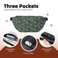 thumbnail image 4 of Naloa Dinosaur Plays Soccer Print Running Belts for Men Women,Running Fanny Pack with 2-Zipper Pockets,Waterproof Waist Pack for Travel Hiking Running Outdoor Sports, 4 of 8