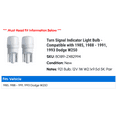 thumbnail image 2 of Turn Signal Indicator Light Bulb - Compatible with 1985, 1988 - 1991, 1993 Dodge W250 1989 1990, 2 of 2