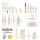 thumbnail image 2 of Kit de herramientas para modelar arcilla Yagugu, 39 piezas, set de tallado en madera, 2 of 7