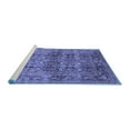 thumbnail image 2 of Ahgly Company Machine Washable Indoor Rectangle Oriental Blue Traditional Area Rugs, 2' x 4', 2 of 4