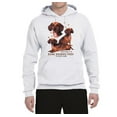 thumbnail image 2 of If It's Not a Dachshund It's Just a Dog Gift | Mens Dog Lover Hooded Sweatshirt Graphic Hoodie, White, X-Large, 2 of 3