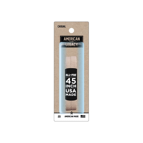 American-Legacy Athletic Narrow Flat Vanilla 45"