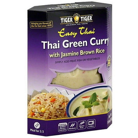 Tiger Tiger Easy Thai Green Curry With Jasmine Brown Rice, 19.4 oz (Pack of 6)