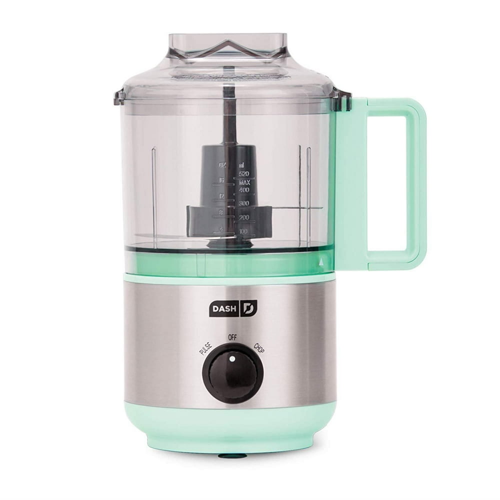 Dash Mini Food Chopper, Blender + Grinder with Stainless Steel Blades