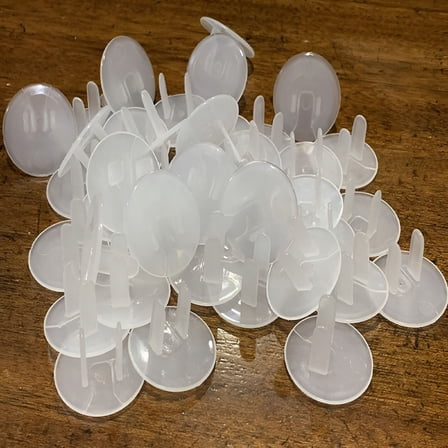 GJX Outlet Plug Covers (40 Pack) Clear Child Proof Electrical Protector Safety Caps