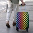 thumbnail image 2 of Rainbow Checkered Pattern Luggage Cover Fashion Suitcase Cover Baggage Covers Fit 25-28 Inch Luggage (Go Travel), 2 of 2