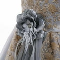 thumbnail image 4 of Little & Big Girls Flower Waist Long Pageant Princess Dress Q534 Size 7-16, 4 of 8