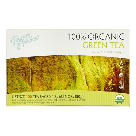 Prince Of Peace 100% Organic Green Tea 100 Tea Bags...