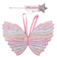 thumbnail image 2 of Fairy Wing Lovely Decorative Butterfly Wing Dress up Wing with Wand for Kids, 2 of 10
