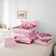 thumbnail image 6 of Manfei Kawaii Gnome 7-Piece Twin Bedding Sets,Happy Valentine'S Day Bedding Comforter Set,Pink Loves Pattern Sheet Sets For Girls,Luxury Bedroom Decor Reversible, 6 of 8