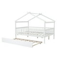 thumbnail image 4 of Triple Tree Kids Full Modern Wood MDF Novelty Beds, White, 4 of 8