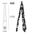 thumbnail image 2 of Fotbe Black White Spooky Ghosts Corbata Clásica para Hombre con Estampado – Corbata de Seda Jacquard Tejida, para Negocios, Bodas y Eventos Formales, 2 of 7