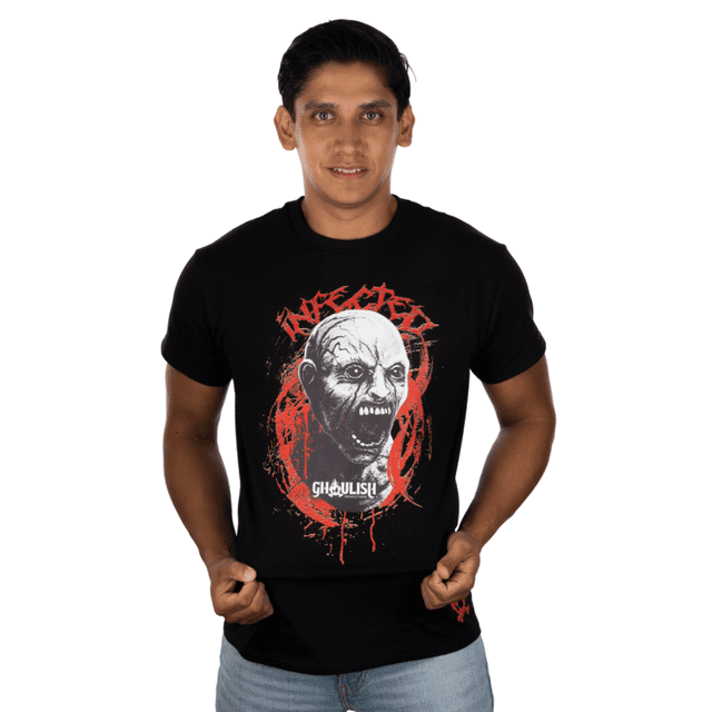 Playera Infected Manga Corta Diseño Horror