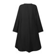 thumbnail image 4 of Elegant Women's Long Sleeve Button Down Abaya Casual Dress Dubai Fashion, 4 of 5
