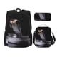 thumbnail image 1 of Disketp Black Cobra Snake Mochila Estampada de Gran Capacidad con Lonchera y Estuche, Set de 3 Piezas para Estudiantes, 1 of 7