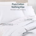 thumbnail image 3 of Soft 100% Cotton Deep Pocket Queen Sheets Set - Breathable & Lightweight, Suitable for Hot Sleepers, All Seasons, Minimal Wrinkles - White, 3 of 7