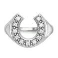 thumbnail image 4 of Finest Gold 14K White Gold AA Diamond Mens Ring, 4 of 5