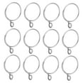 thumbnail image 4 of AURARMLET 36Pcs Stainless Steel Curtain Rings Heavy Duty Pulley for Use Silver Circle, 4 of 8