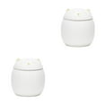 thumbnail image 4 of Matsuzay Botes de cerámica para cocina, gran capacidad, resistentes y duraderos, portátiles, a prueba de humedad, lindo blanco, 500ml blanco 500ml 2Conjunto, 4 of 6